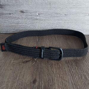 Aeropostale Black Braided Woven Stretch Belt 42.5" Long